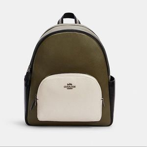 Coach color block  backpack